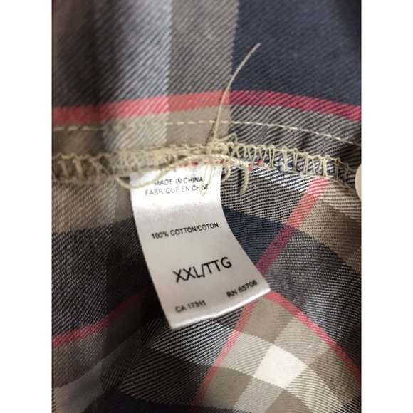 Buffalo David Bitton 2XL Plaid Gray Multicolor Long Sleeve Shirt - Picture 6 of 7